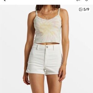 Billabong White High Waist Women Shorts